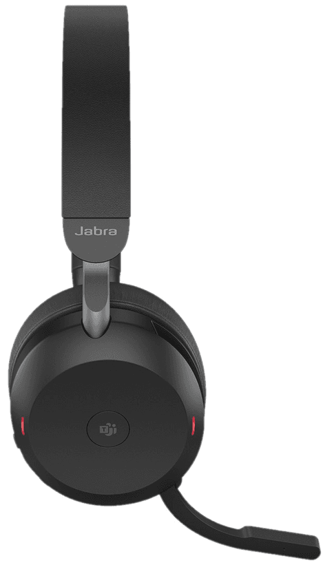 Jabra Jabra Evolve2 75 MS Noise-Canceling Wireless Headset, 40mm Drivers, Optimized for Microsoft Teams, Dual-Foam Ear Cushions, 8 Integrated Microphones, USB Type-C, Black | 27599-999-889 - product view 1 of 7