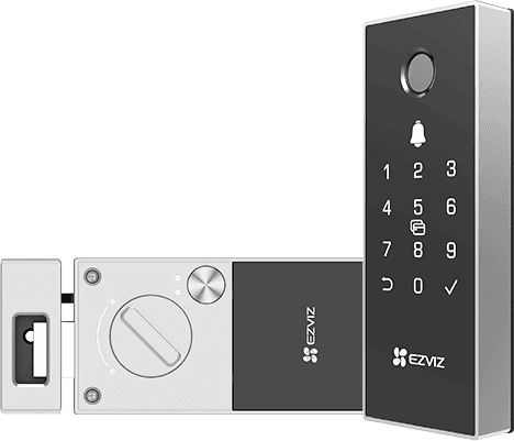 EZVIZ EZVIZ DL03 Pro Smart Rim Lock, 2.4 GHz Wi-Fi, No Connectivity Hub Needed, Fingerprint Unlocking, Remote EZVIZ App Unlocking & Controls, Multiple Unlock Methods | CS-DL03 Pro - product view 1 of 1