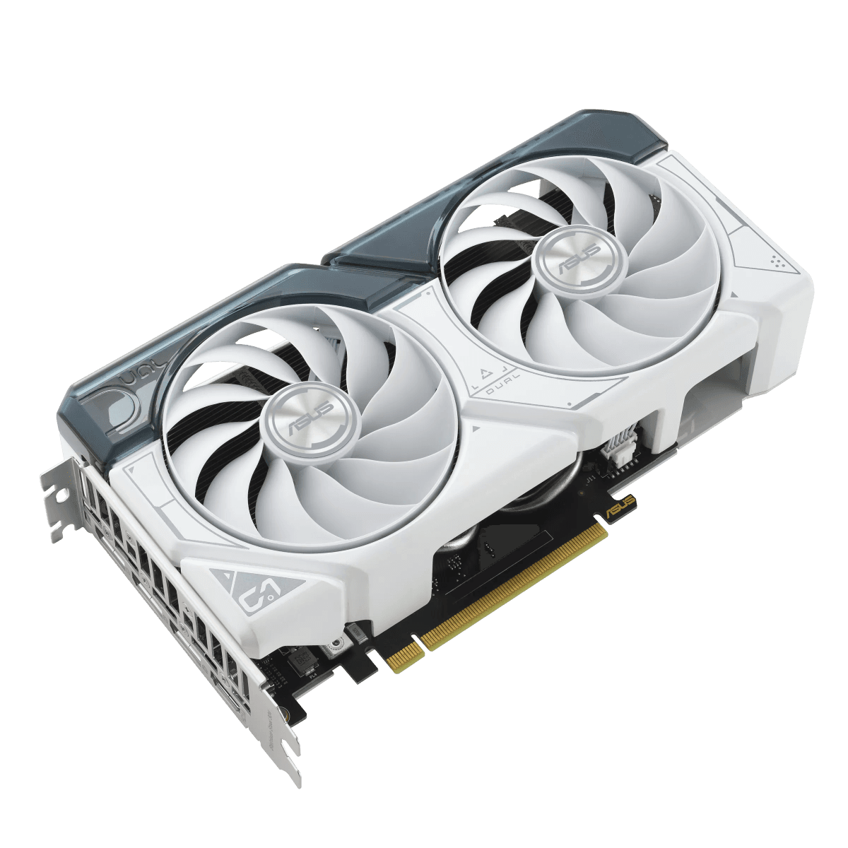 Asus ASUS Dual GeForce RTX??? 4060 Ti White OC Edition 8GB GDDR6 with two powerful Axial-tech fans and a 2.5-slot design for broad compatibility, 2 Year Warranty | 90YV0J42-M0NA00 - product view 2 of 9