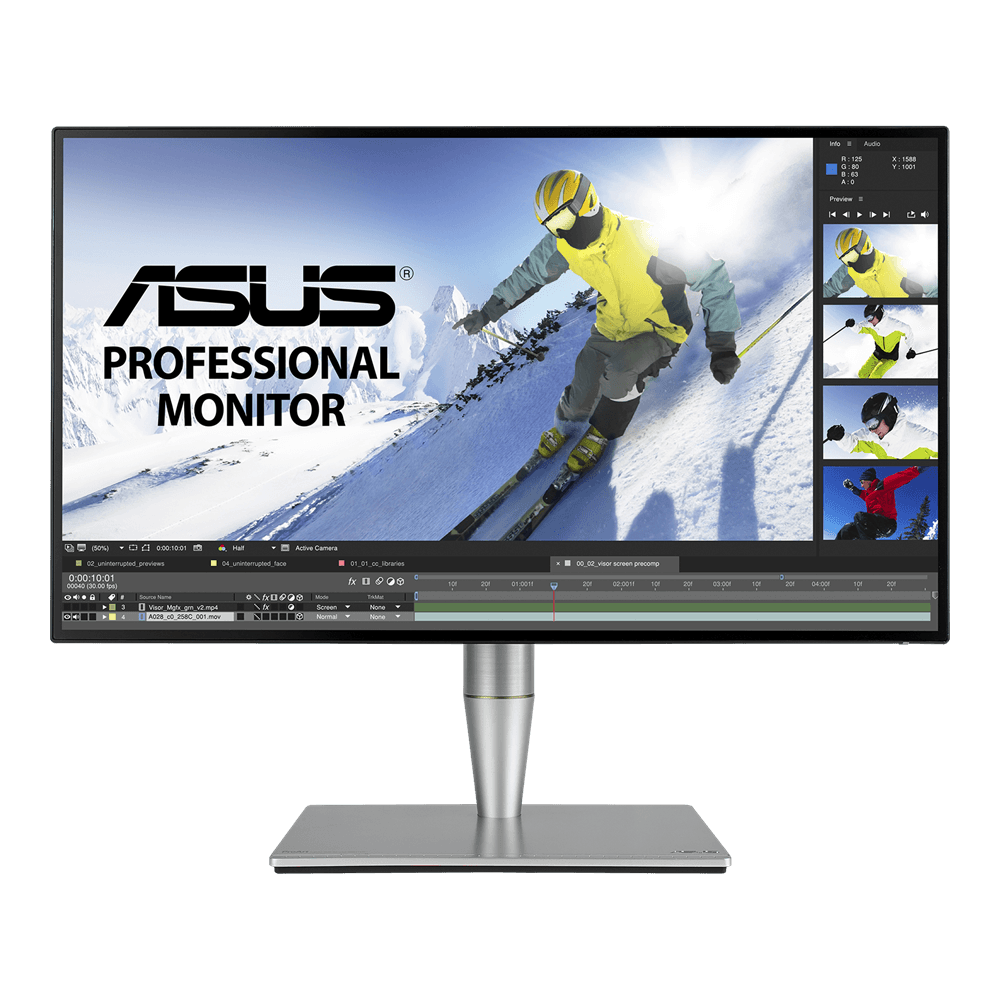 Asus ASUS ProArt PA27AC HDR Professional Monitor - 27-inch, WQHD, HDR-10, 100% of sRGB, color accuracy ??E < 2, Thunderbolt??? 3, Hardware Calibration - product view 3 of 5