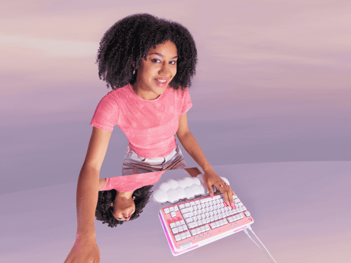 Logitech Logitech G713 TKL Wired RGB Mechanical Gaming Keyboard, with Cloud-soft Palm Rest, RGB Mechanical switches, Double-shot PBT keycaps, Brightness control, With volume roller, White | 920-010422 - product view 1 of 4