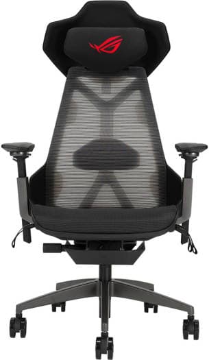 Asus SL400 Rog Destrier Ergo Gaming Chair, 150 KG Maximum Load, 3D With 360 Fully Rotate Armrest, 90 - 135 Tilt Range, Class 4 Gas Lift, 75mm PU Casters, Adjustable Angle, Black | 90GC0120-MSG010 – Buy Online