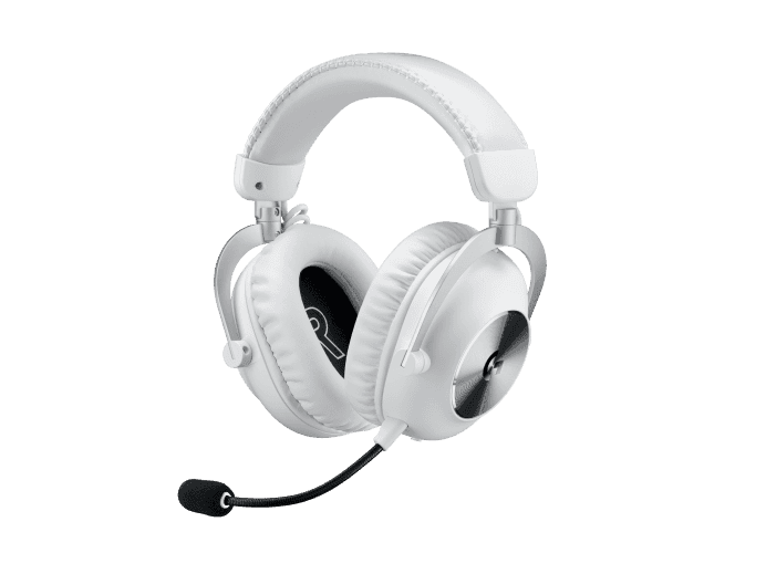 Logitech Logitech G PRO X 2 LIGHTSPEED Wireless Gaming Headset, Detachable Boom Mic, 50mm Graphene Drivers, DTS: X Headphone 2.0—7.1 Surround, Bluetooth/USB/3.5mm Aux, for PC, PS5, PS4, Nintendo Switch, White | 981-001269 - Color: WHITE