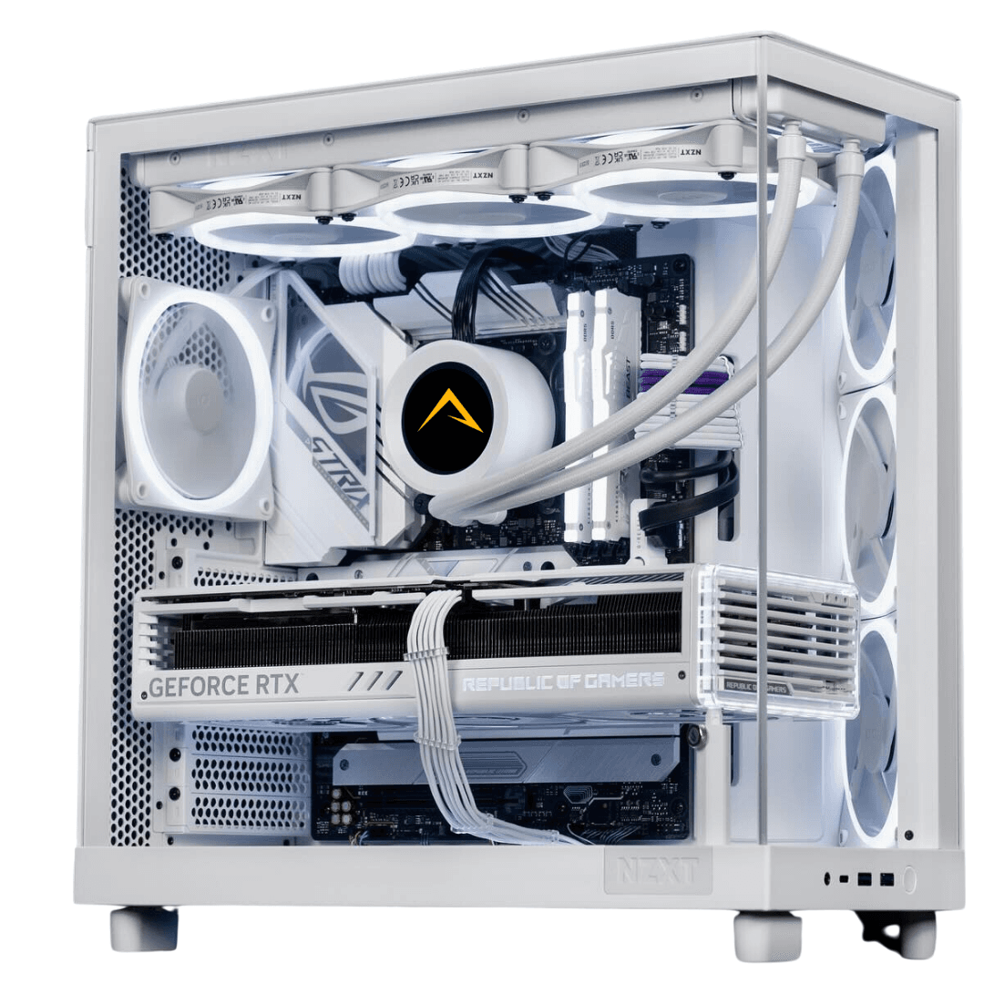 Nanotech AMD MAGIC Gaming PC - AMD Ryzen 7 7800X3D 8 Cores 16 Threads, NVIDIA RTX 4080 SUPER 16GB, 32GB DDR5 RAM 6400MHz, 1TB SSD NVMe, 850W 80 PLUS Gold PSU, NZXT 360mm Liquid Cooler, Wi-Fi + BT - product view 2 of 4