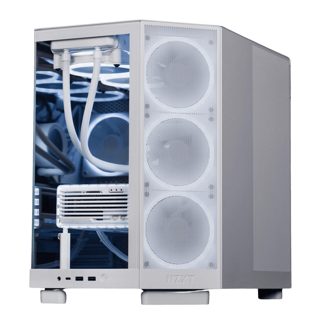 Nanotech AMD MAGIC Gaming PC - AMD Ryzen 7 7800X3D 8 Cores 16 Threads, NVIDIA RTX 4080 SUPER 16GB, 32GB DDR5 RAM 6400MHz, 1TB SSD NVMe, 850W 80 PLUS Gold PSU, NZXT 360mm Liquid Cooler, Wi-Fi + BT - product view 3 of 4