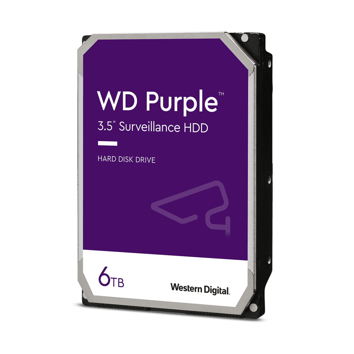 Western Digital Purple 6TB 3.5'' Surveillance Hard Drive, SATA 6 Gb/s, 256MB Cache Size, 5400 Rpm, CMR Recording Technology, Built to Handle Up to 64 Cameras Per Drive | WD64PURZ – Buy Online