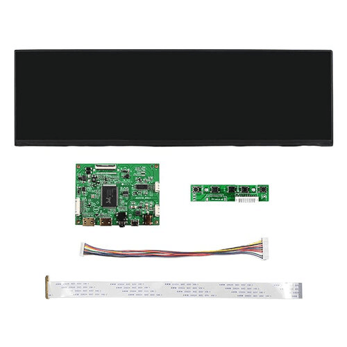 HYTE Hyte LCD DIY Kit, 1920 x 515 resolution, 45% NTSC Color Gamut, 2.9W Power Usage, Hyte Display Kit | NV126B5M - product view 3 of 4
