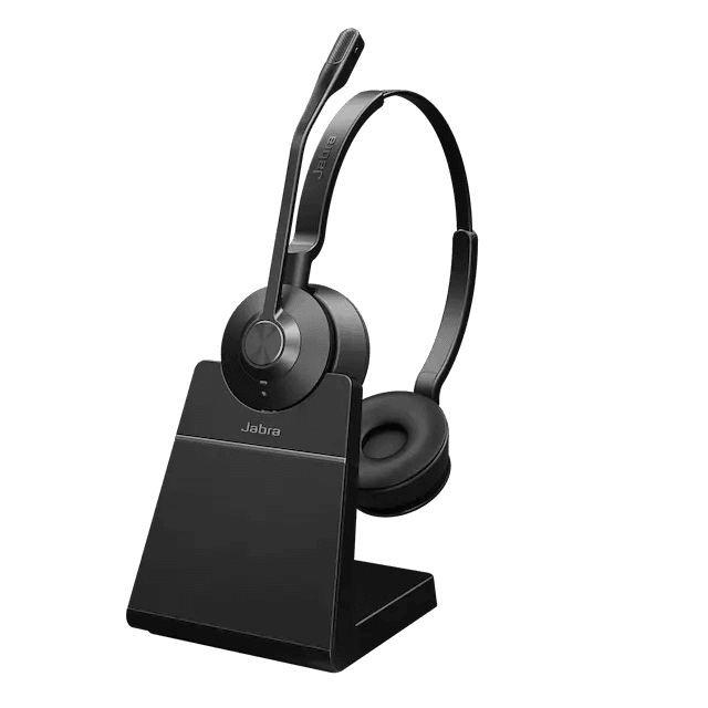 Jabra Engage 55 SE Wireless Headset With Charging stand, USB-A, UC Stereo, DECT Wireless technology Up to 150m, Dual Microphone, On-ear headband |  9659-415-111