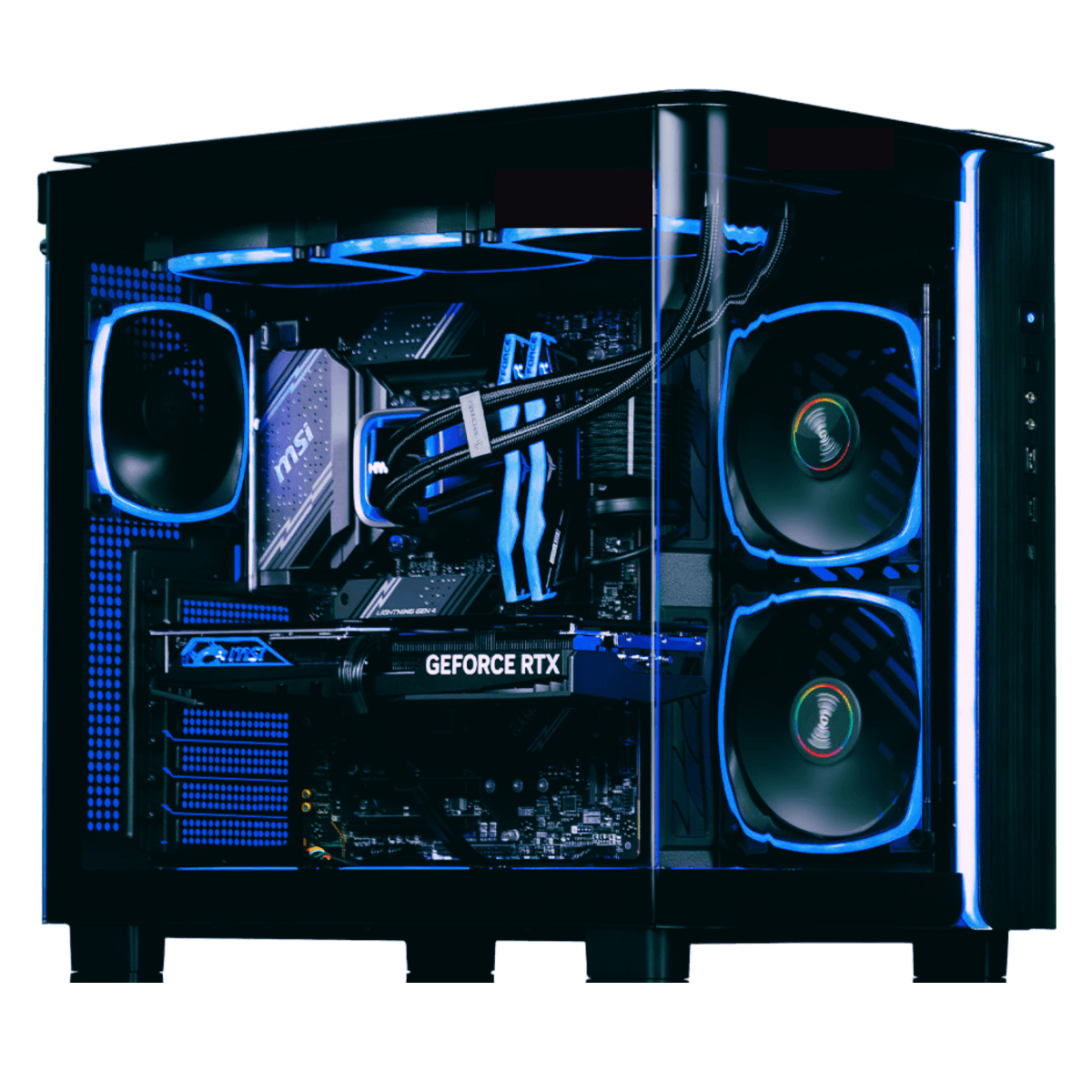 High-End Black AMD Gaming PC, AMD 7800X3D Ryzen 7, VENTUS 3X 5070 Ti OC Edition 16GB, 32GB (2x16GB) 6000MHz, 1TB NV3 NVMe, 850W, AIO Cooler – Buy Online