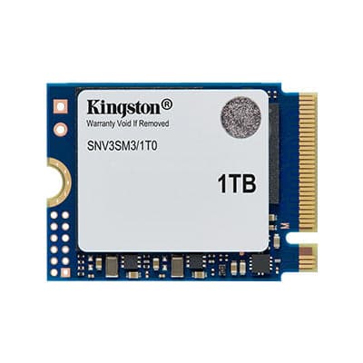 Kingston NV3 NVMe 2230 PCIe Gen 4 1TB SSD, 6,000/4,000MB/s Sequential read/write, 3D NAND | SNV3SM3/1T0