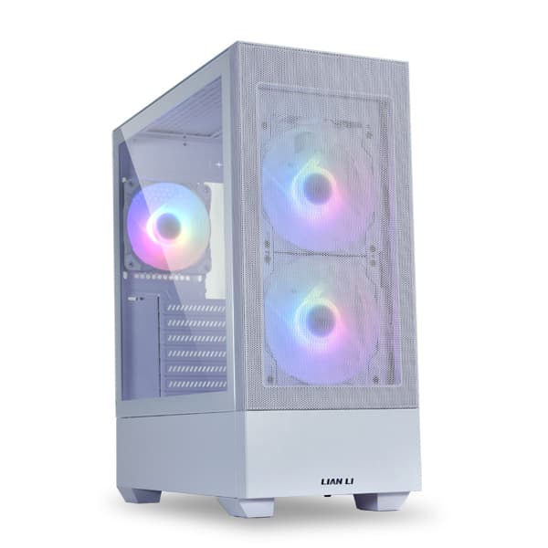 Lian Li Lancool 205 Mesh C X Airflow ATX PC Case, Tower Chassis, Tempered Glass Side Panel, SPCC Mesh Panel, 165mm PSU, 120mm PWM Fan, USB 3.0, 160mm Height Clearence, White | Lancool 205 Mesh C – Buy Online