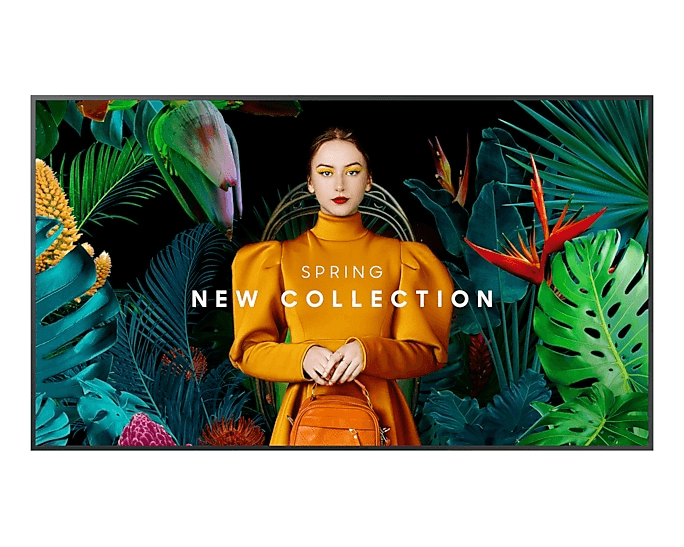 SAMSUNG Samsung Q65" High brightness UHD Ultra Slim Signage (QHC Series), 65" VA Display, 4K UHD, Quantum Processor Lite 4K, 24 / 7 Operation Hour, Non-glare Panel, Ambient Sensor, Black | LH65QHCEBGCXUE - product view 1 of 8