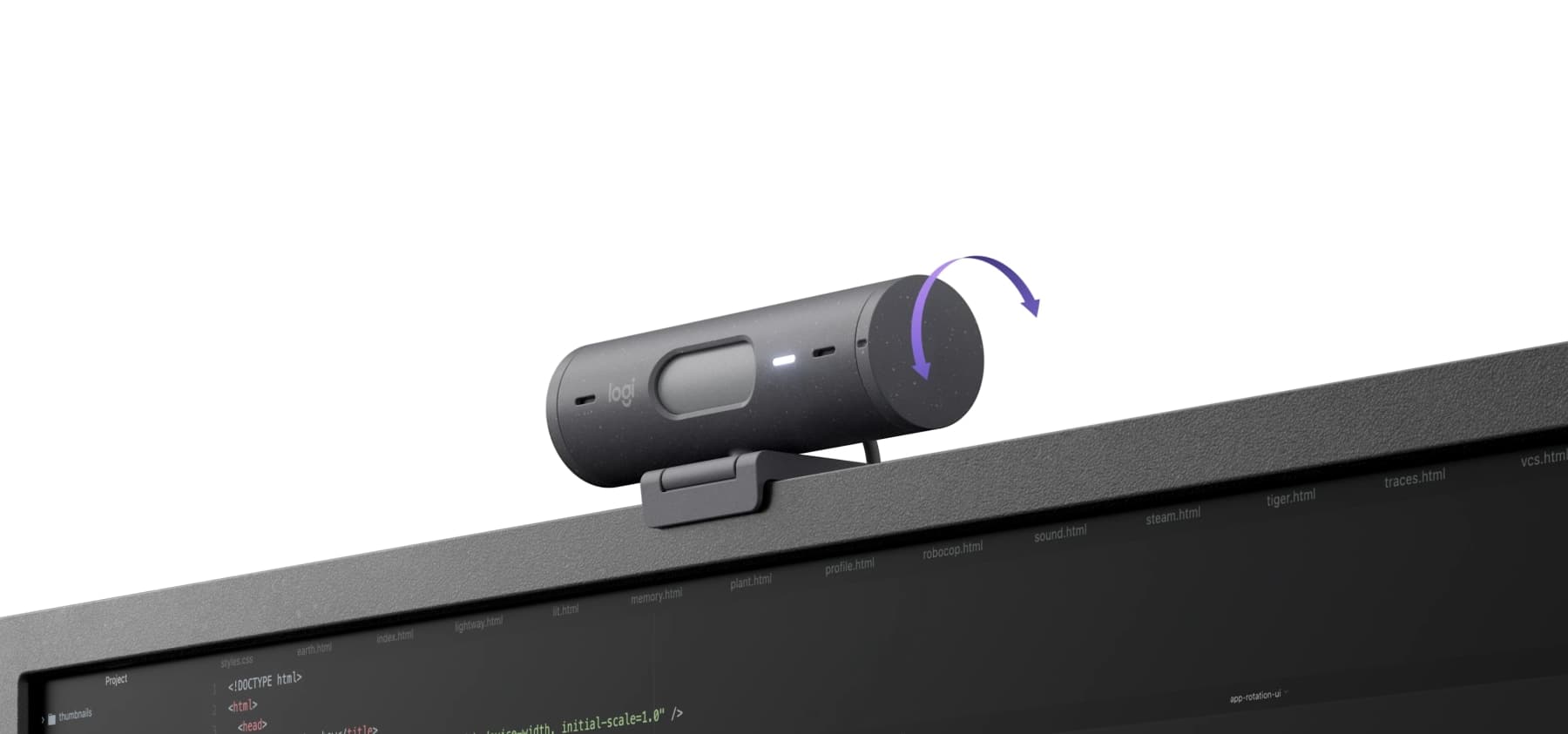 Logitech Brio 500 Full HD 1080p Webcam, Auto Light Correction, Show Mode, Dual Noise Reduction Mics, Webcam Privacy Cover, Works with MS Teams, Google Meet, Zoom, USB-C Cable, Graphite | ???960-001422