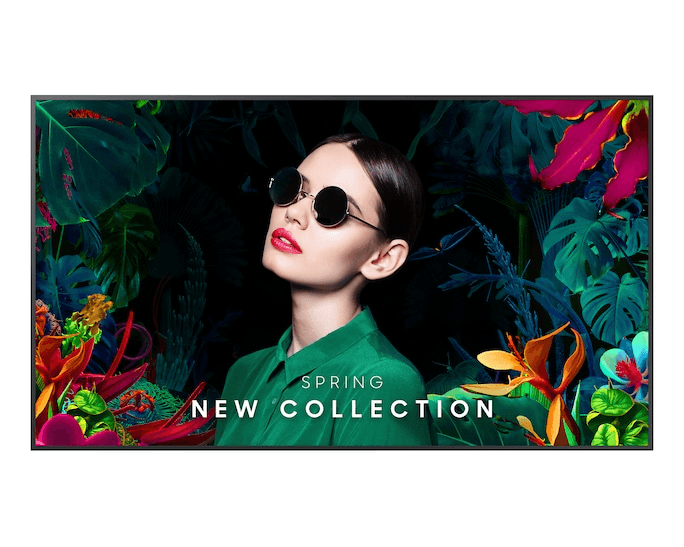 Samsung QM43C 43" QMC Series 4K Ultra Slim Signage Display, Even Bezel, Centered VESA Holes, (3,840 x 2,160) VA Panel, 8ms Response Time, 72% (NTSC) Color Gamut, Bluetooth, WiFi | LH43QMCEBGCXUE – Buy Online