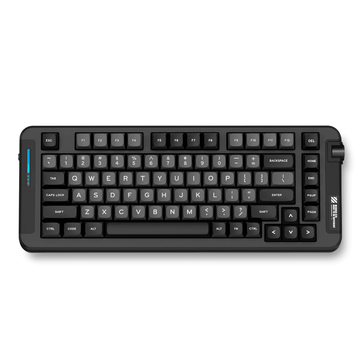 MCHOSE X75 Wireless Gasket Mount Mechanical Keyboard, 2.4GHz wireless, BT, Wired USB, Hyacinth Switch, Black | X75-1A