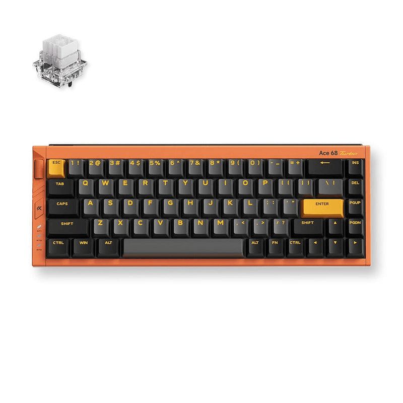 MCHOSE Ace 68 Turbo Full-Aluminum Esports Keyboard, 16kHz Polling, Mount Tai Magnetic GT Switches, & 0.06ms Latency, Galaxy Orange | MC-Ace68Turbo-9 – Buy Online