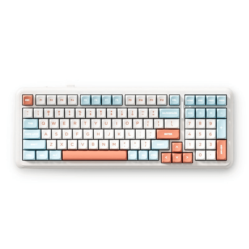 MCHOSE K99 V2 Wireless Gasket Mechanical Keyboard, Icy Creamsicle Switches, & 8000mAh Battery, Horizon Orange | MC-K99V2-3 – Buy Online