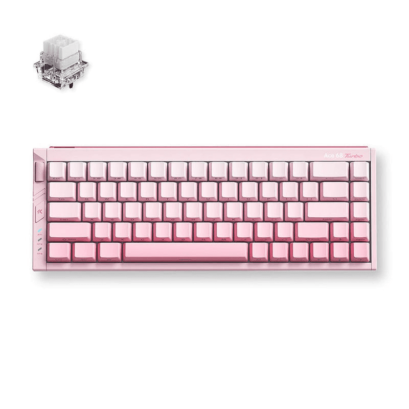 MCHOSE Ace 68 Turbo Full-Aluminum Esports Keyboard, 16kHz Polling, Mount Tai Magnetic GT Switches, & 0.06ms Latency, Peachy Pink | MC-Ace68Turbo-7 – Buy Online