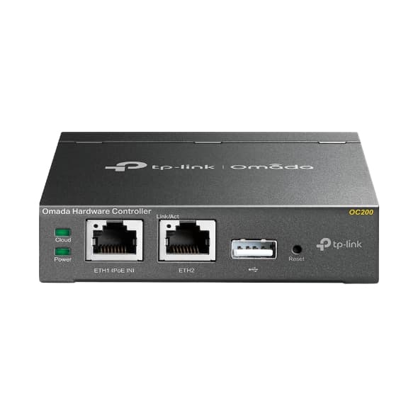 TP-Link OC200 Omada Hardware Controller, Upto 100 Omada access points, 20 JetStream switches, and 10 Omada routers, USB 2.0 port for auto backup, and two Fast Ethernet ports | OC200 – Buy Online