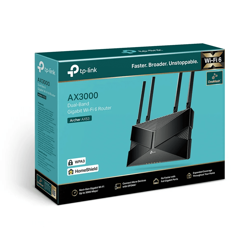 TP-Link Archer AX53 AX3000 Dual Band Gigabit Wi-Fi 6 Router – Buy Online