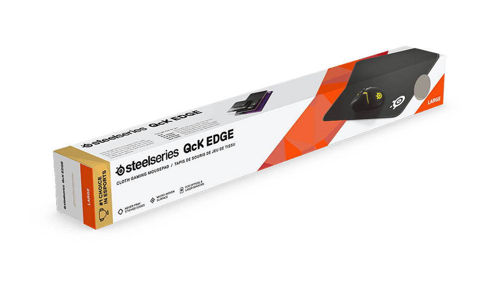 Steel Series Steelseries QcK Edge Cloth Mousepad with Stitched Edges for Extended Durability, Medium | 63822 - product view 2 of 3