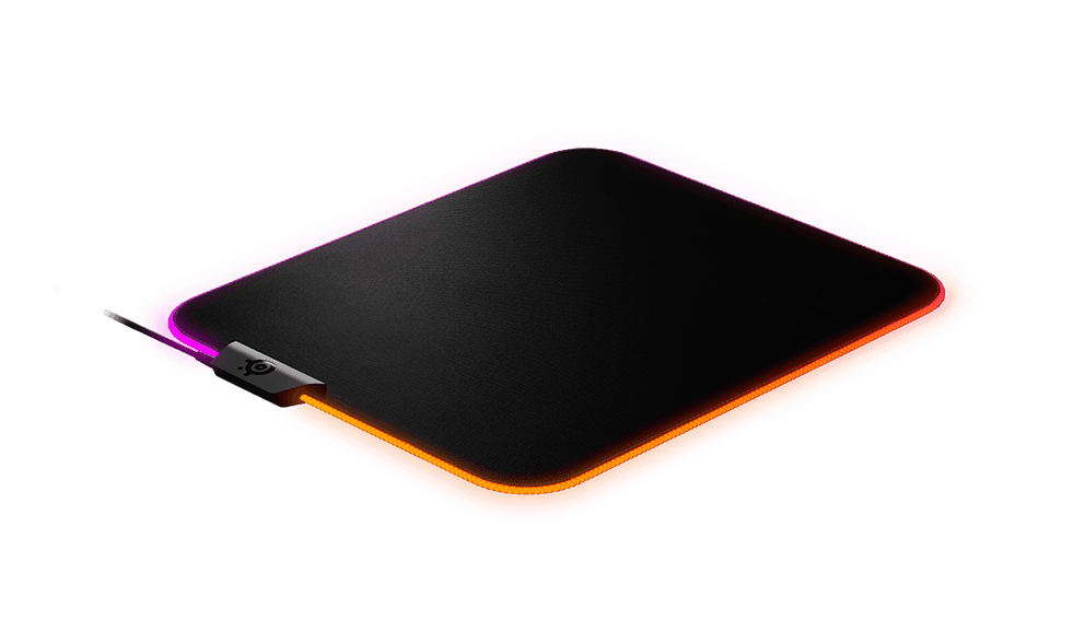 Steel Series SteelSeries QcK Prism Cloth Micro Woven Cloth Mousepad with Game-Enhancing Illumination, Medium: 1.6???m (5.2???ft.) - product view 3 of 3