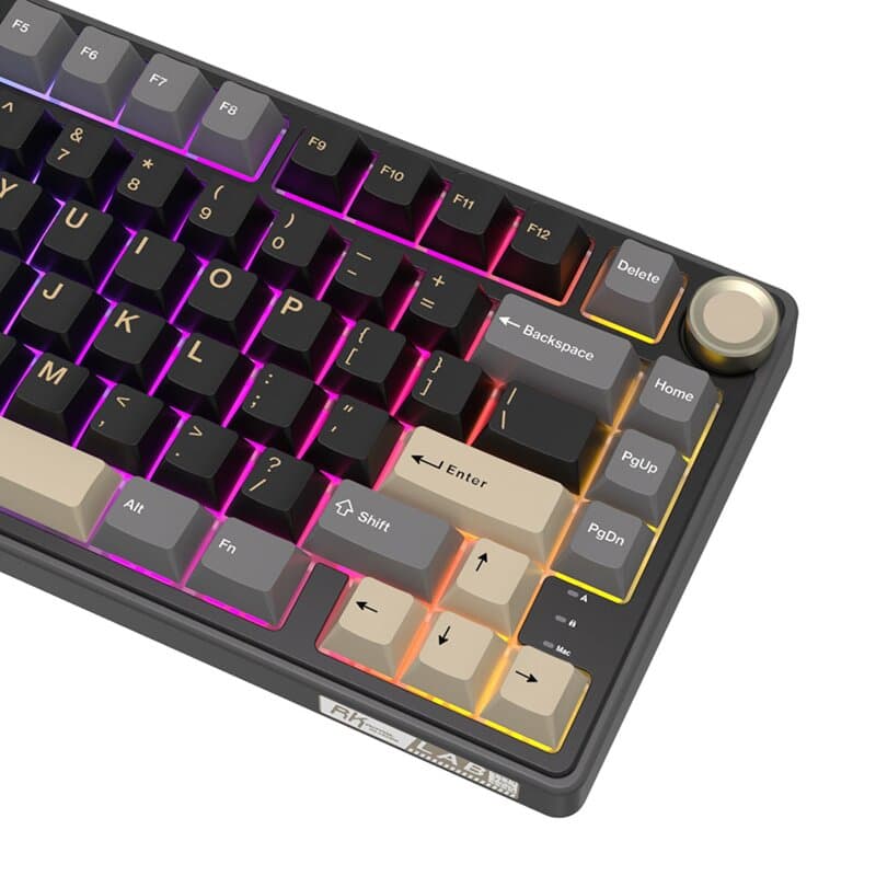 ROYAL KLUDGE ROYAL Kludge R75 75% Single Mode, Wired Gaming Keyboard, Phantom | RKR75-PT-KY - product view 3 of 3