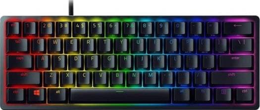Razer Huntsman Mini 60% Gaming Keyboard, Fastest Keyboard Switches Ever, Linear Red Optical Switches, Chroma RGB Lighting, PBT Keycaps, Onboard Memory - Black | RZ03-03390200-R3M1
