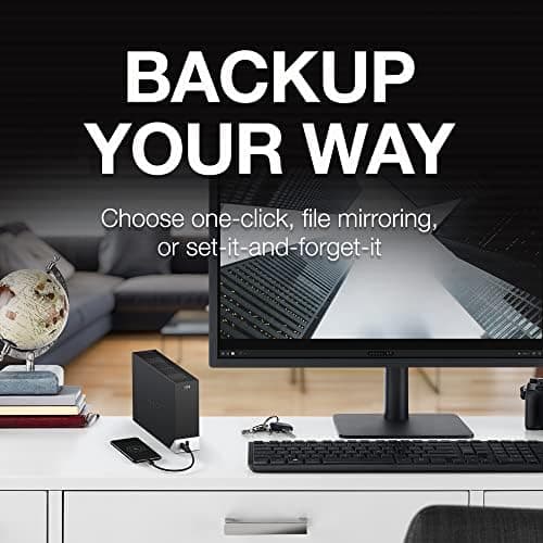 Seagate Seagate One Touch 12TB Desktop External Hard Drive, With Built-In Hub, USB-C and USB 3.0 Port, Seagate Toolkit Backup Software Included, Compatible with Windows and Mac, Black | STLC12000400 - product view 2 of 7