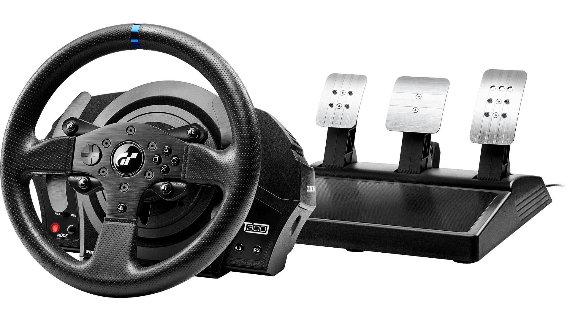 Thrustmaster Thrustmaster T300 RS GT High-Performance Racing Wheel, and Pedal Set with Force Feedback for PC, PS4, and PS5, PS5 Pro | T300RS GT Edition - product view 1 of 4