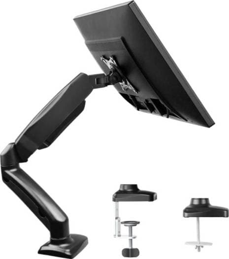 Skill Tech Monitor Desk Mount Holds 20 lbs Ultra wide Screen, Height Adjustable Full Motion Articulating Gas Spring Arm for 13"-32" VESA Monitor Stand, Black | SH100-C012 – Buy Online