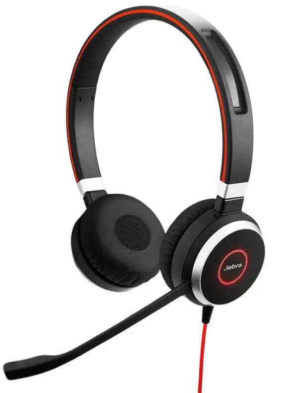 Jabra Jabra Evolve 40 MS Stereo W46N Wired Professional Headset, USB-A, 3.5mm Jack, Noise-cancelling microphone, Powerful 40mm speakers, Connect to 1 device, Great for stationary work, Microsoft Teams | 6399-829-109 - product view 2 of 3