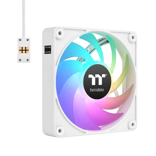 Thermaltake Thermaltake CT140 EX ARGB Sync PC Cooling 3-Fan Pack, PWM 500 ~ 1800 R.P.M, Magnetic connection, White | CL-F191-PL14SW-A - product view 3 of 4