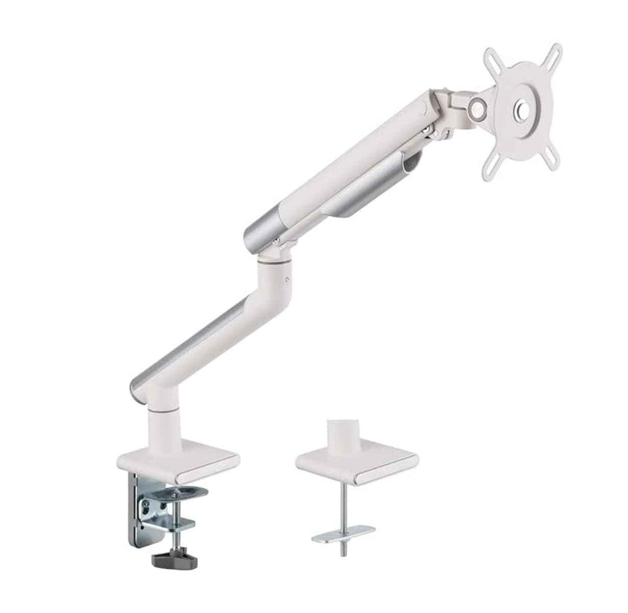 Twisted Minds 17"-32" Single Monitor Desk Mount - Ambient Relaxing RGB Lights - Articulating Aluminum Gas Spring Monitor Stand, Detachable VESA, C-Clamp, Grommet, Cable Management | TM-54-C06-W – Buy Online