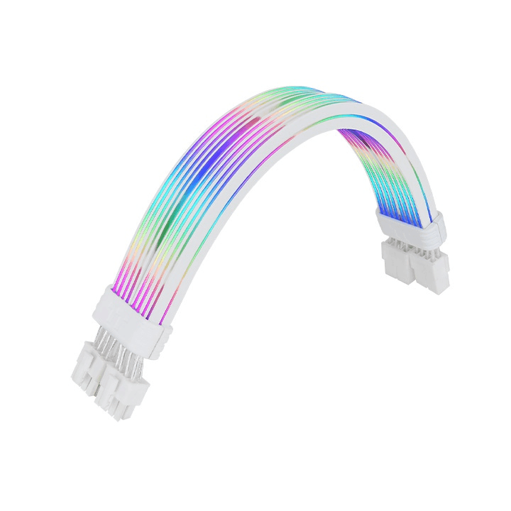 Thermaltake Tt Mod 8-pin ARGB Snow Cable, CPU 2x8 Pin Extension, 54 LEDs, 16AWG High-Quality Wire, Snow White, 5V ARGB Sync | AC-082-CN6NAN-A1 – Buy Online