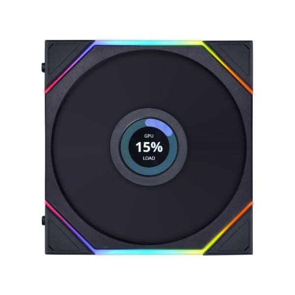 LIAN LI Lian Li UNI FAN TL LCD 120mm ARGB Case Fan, 1.6??? LCD Screen with 400??400 resolution, L-Connect 3, FDB bearing, Black | 12TLLCD1B - product view 2 of 4
