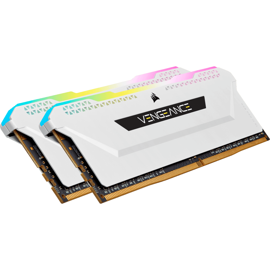 Corsair CORSAIR VENGEANCE RGB DDR5 5200 32GB(2*16)WHITE KIT CMH32GX5M2B5200C40W, - product view 3 of 5