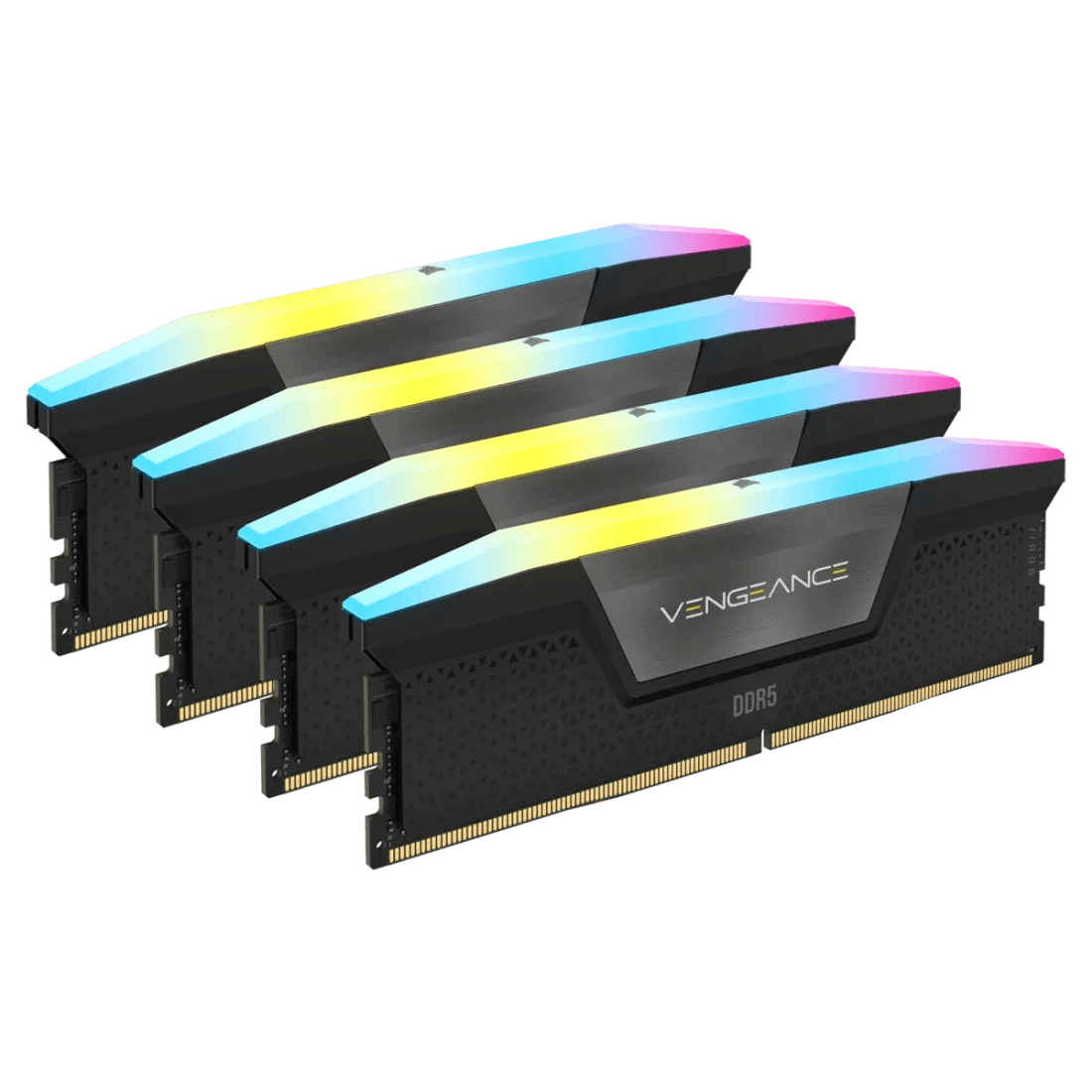 Corsair VENGEANCE RGB 192GB (4x48GB) DDR5 DRAM 5200MT/s CL38 Memory Kit RAM, Black | CMH192GX5M4B5200C38 – Buy Online