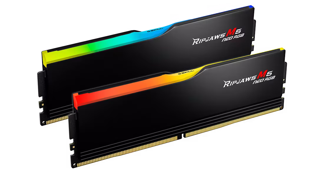 G.Skill Ripjaws M5 Neo RGB DDR5-6000 CL36-36-36-96 1.35V 64GB (2x32GB) Intel XMP / AMD EXPO | F5-6000J3636F32GX2-RM5NRK – Buy Online