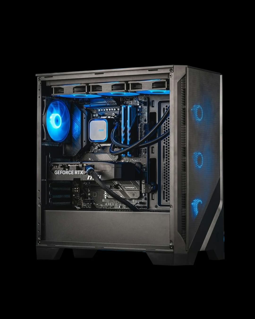 Gaming PC Powered By MSI, AMD Ryzen 5 9600X AM5, RTX 5060 Ti 8GB GDDR7, 32GB (2x16GB) RGB DDR5 6000MHz, 1TB NVMe, 240mm Liquid CPU Cooler, 750W – Buy Online