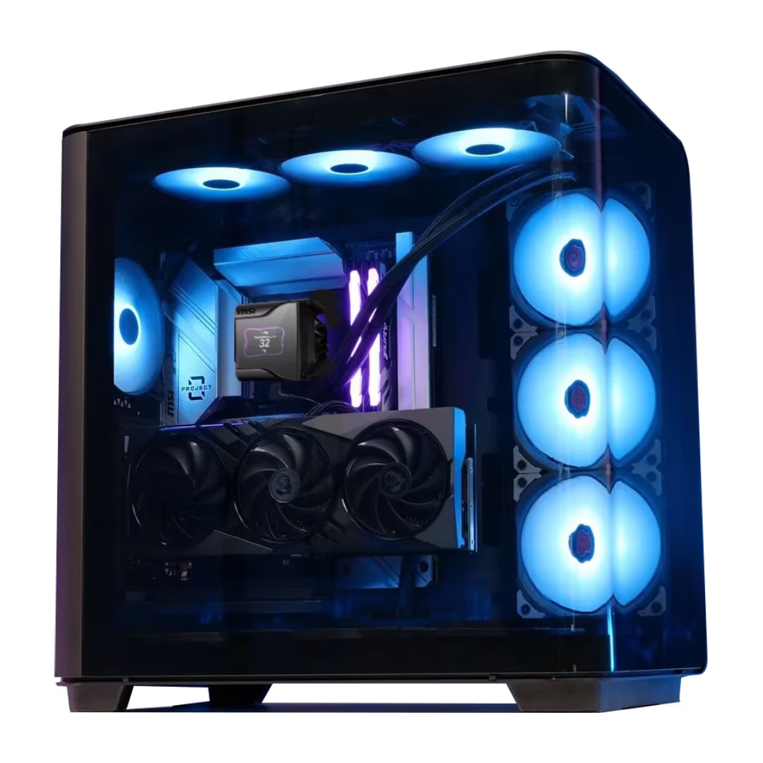 MSI Powered AI & High-End Rendering Workstation: Intel Core i9-13900KS + MSI RTX 5090 OC 32GB GDDR7, 96GB DDR5 6000MHz, 4TB Samsung 9100 PRO PCIe Gen5 NVMe (14,800MB/s), 360mm MSI 360 IPS LCD AIO, 1600W Titanium ATX 3.1, WiFi 6E – Buy Online