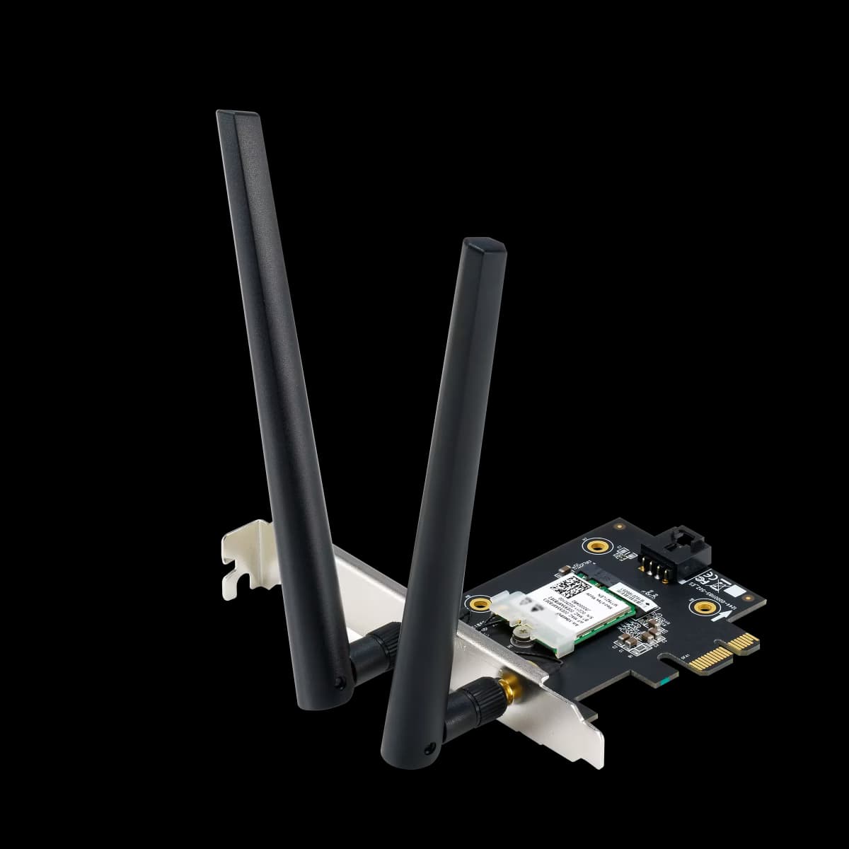 ASUS PCE-AX1800 WiFi 6 Adapter, Bluetooth 5.2, WPA3 Security, 1800Mbps Speed, 2.4GHz/5GHz RATE, OFDMA, MU-MIMO | 90IG07A0-MO0B00 – Buy Online
