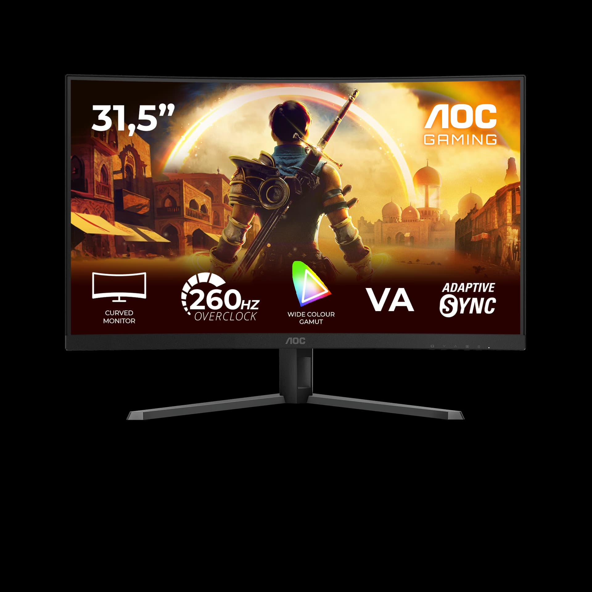 AOC C32G42ZE 32" Curved Gaming Monitor, 240Hz Ultra-Fast Refresh, 1500R Immersive Curve, & Vivid Visuals | C32G42ZE – Buy Online