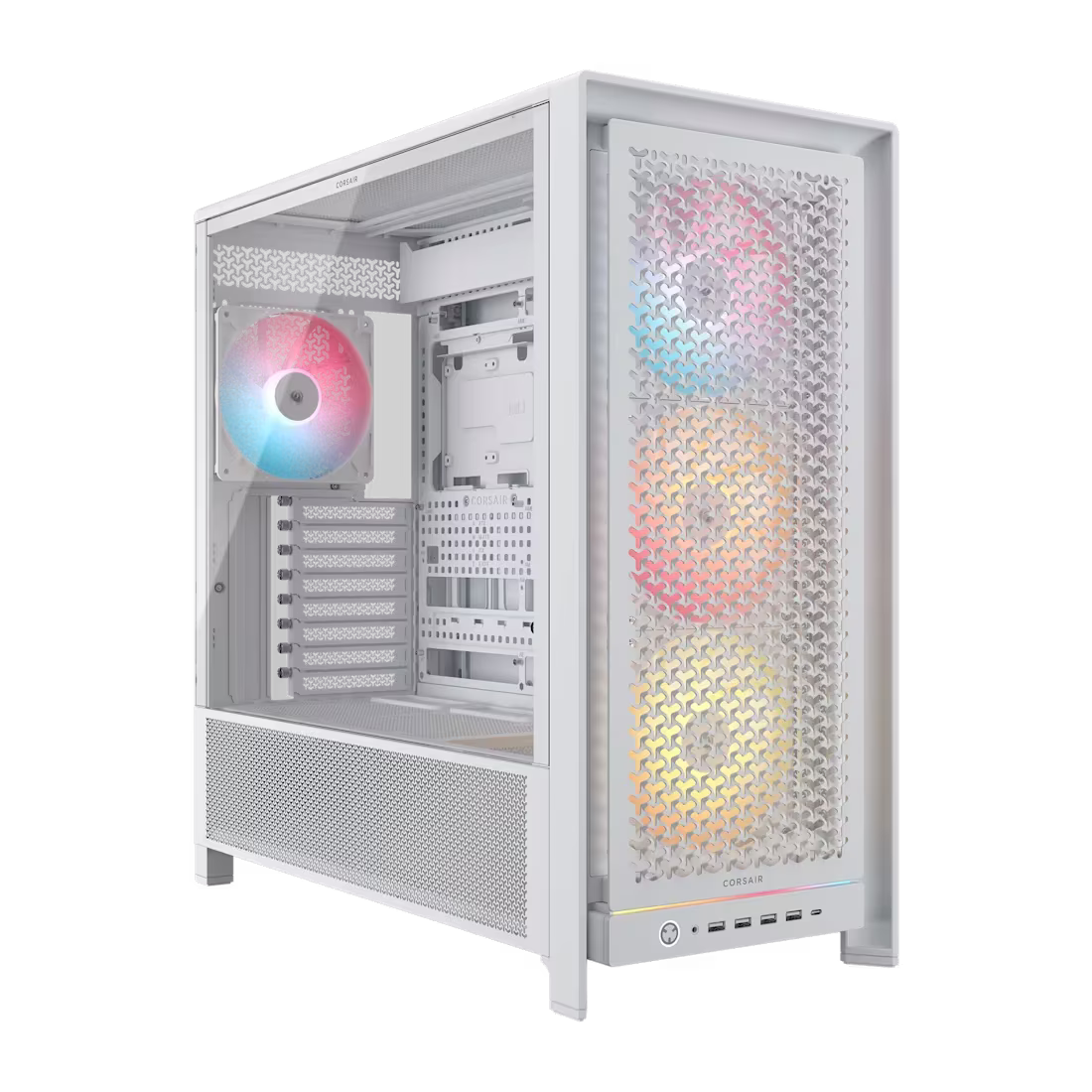 CORSAIR FRAME 5000D RS ARGB White Mid-Tower Case, High-Airflow Design, 4x RS140 Fans, Triple 420mm Radiator Support, White | CC-9011310-WW – Buy Online