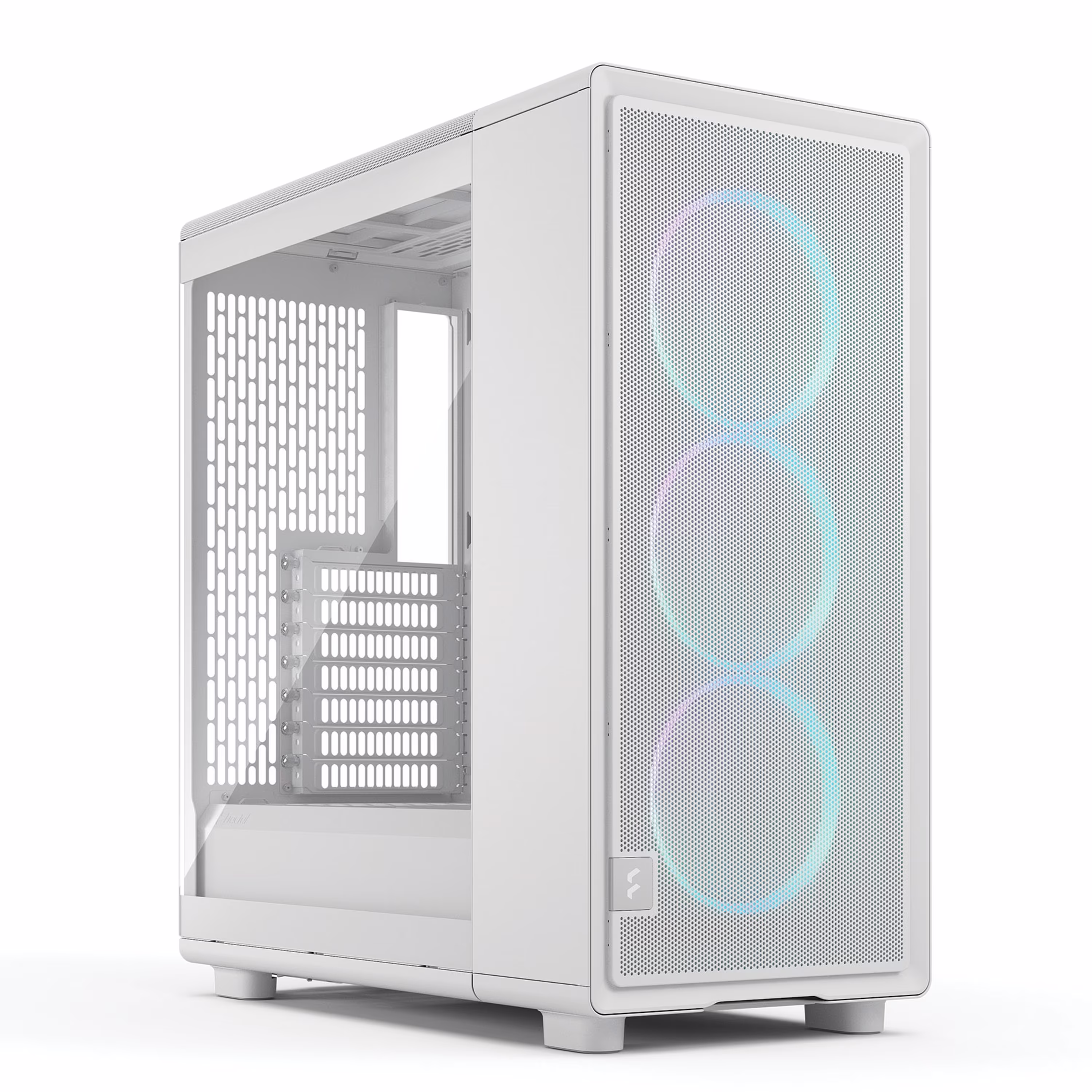 Fractal Design Epoch White TG RGB Clear Tint ATX Mid-Tower Case, High-Airflow Mesh, 3x Momentum 12 RGB Fans, USB-C 20Gbps, White | FD-C-EPO1A-05 – Buy Online