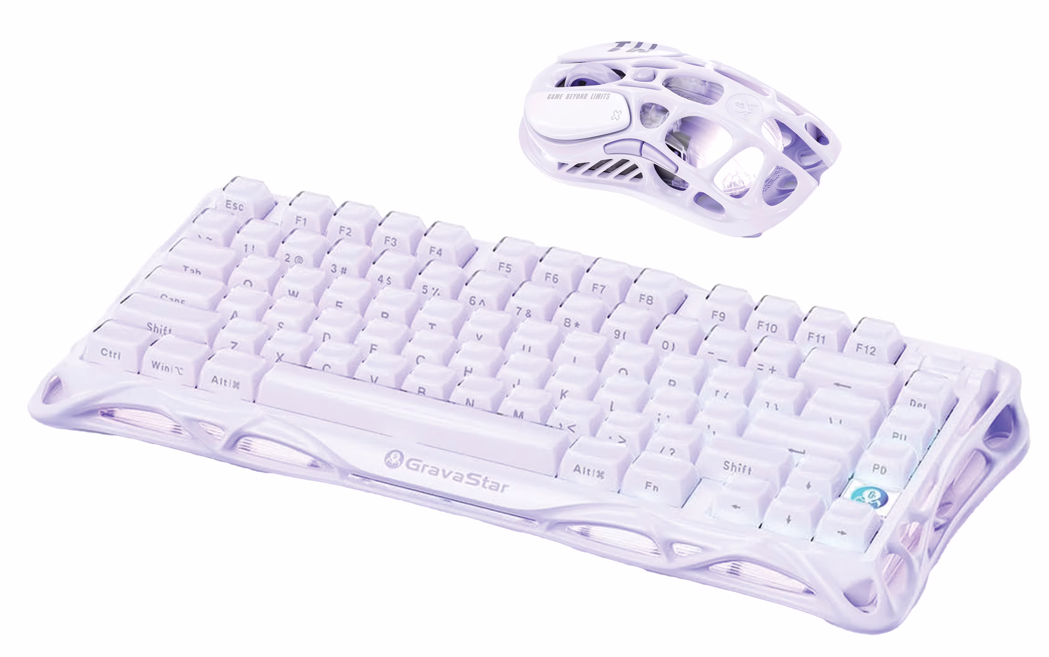 GravaStar Mercury V75 & M1 Pro Special Edition Gaming Set, 8000Hz Magnetic Hall Effect Keyboard & Magnesium Alloy 26K DPI Wireless Mouse | Lavender Purple – Buy Online