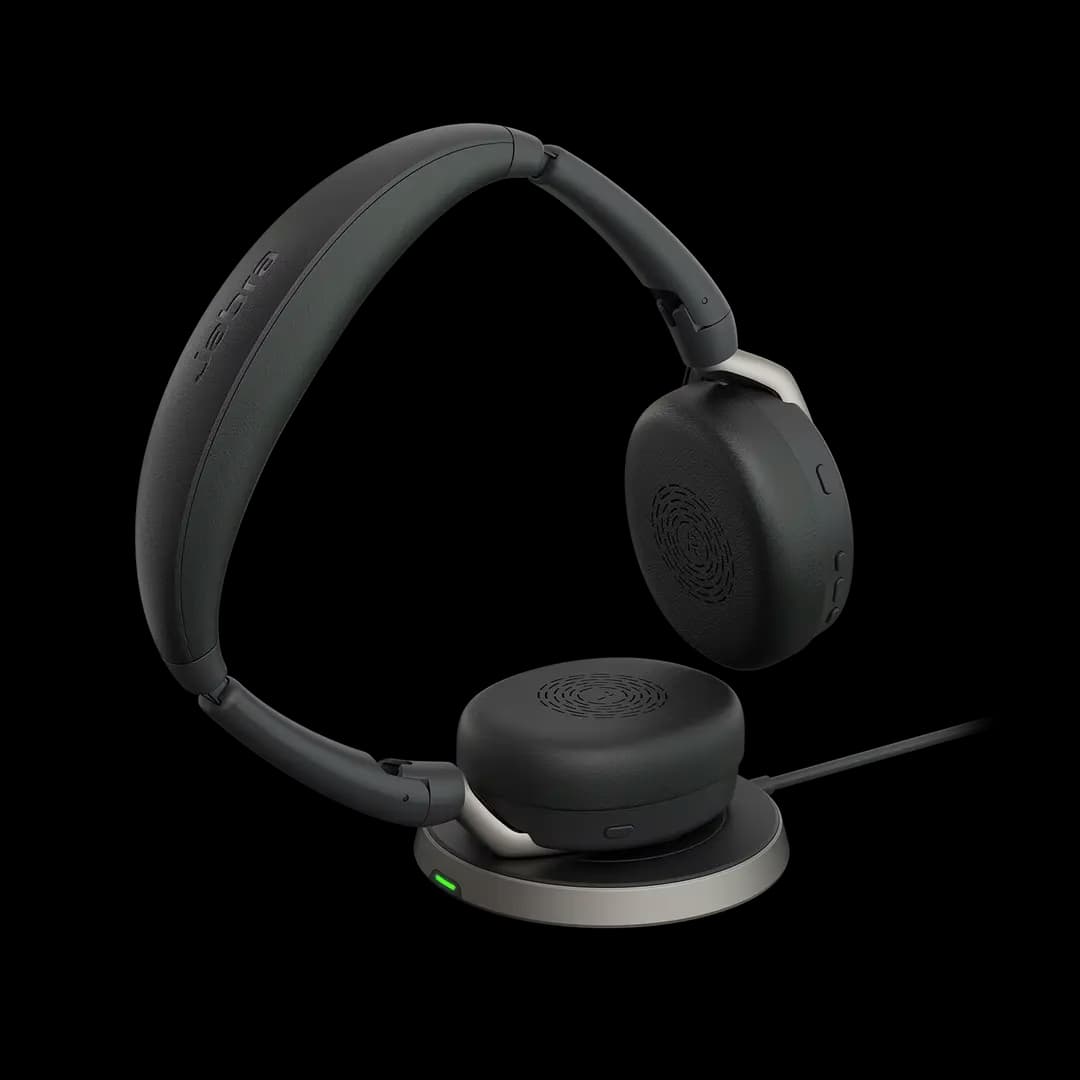 Jabra Jabra Evolve2 65 Flex USB-A MS Stereo Wireless Headset, Hybrid ANC, Fold-and-Go Design, Wireless Charging Pad Included | 26699-999-989 – Buy Online