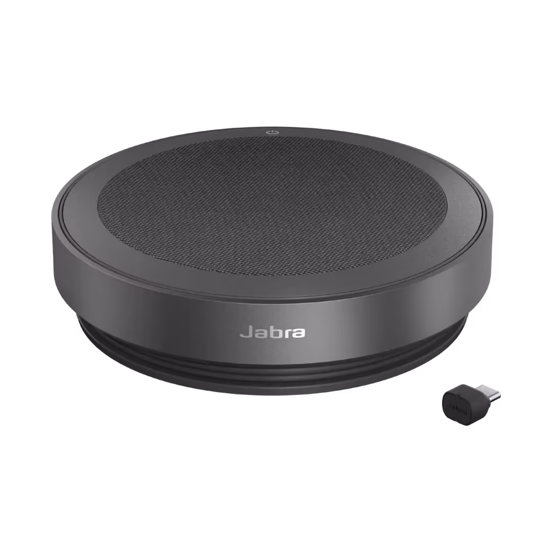 Jabra Speak2 75 MS Teams Speakerphone, for Work and Music, Link 380 USB-C Adapter, 32hr Battery, 360° Audio, Dark Grey | 2775-329 – Buy Online