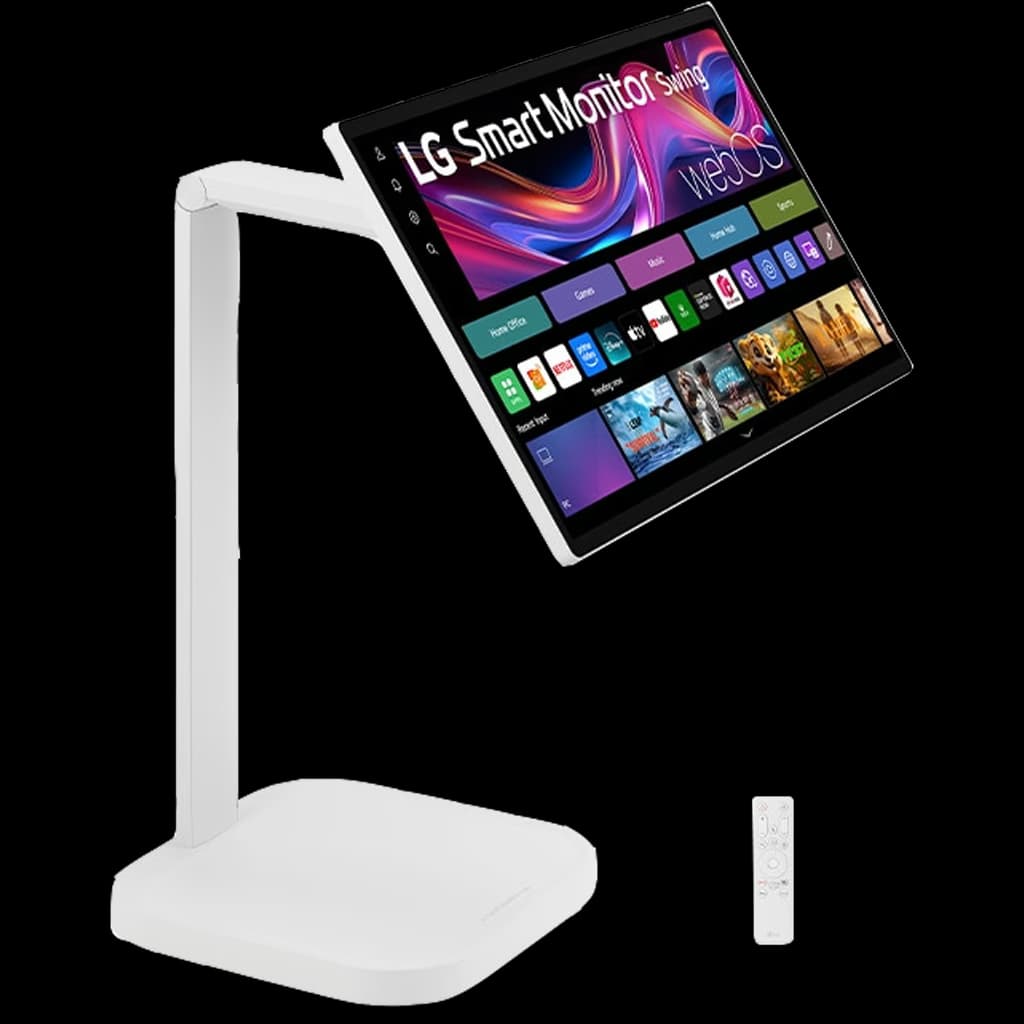 LG 32U889SA-W 31.5” 4K UHD (3840x2160) IPS Touch display Monitor Swing with touchscreen, Bluetooth, Wi-Fi, Tilt, Height, Swivel, and Portrait Mode adjustable stand with wheels – Buy Online