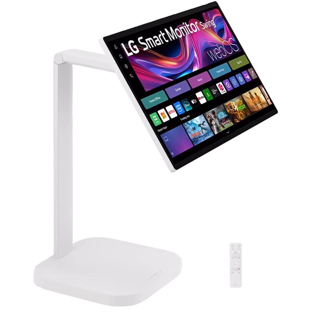 LG 32U889SA-W 31.5” 4K UHD (3840x2160) IPS Touch display Monitor Swing with touchscreen, Bluetooth, Wi-Fi, Tilt, Height, Swivel, and Portrait Mode adjustable stand with wheels – Buy Online